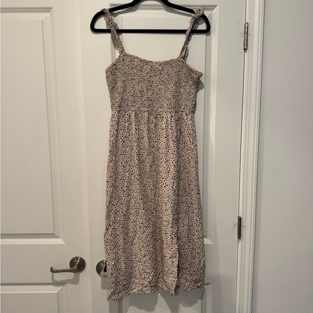 Lush Flutter Strap Slit Dress